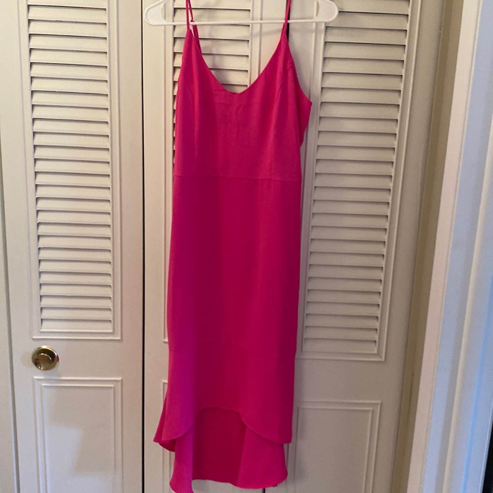 HOT Pink Vici Midi Dress - New with Tags!